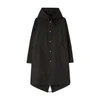 Jil Sander Logo Parka In Black