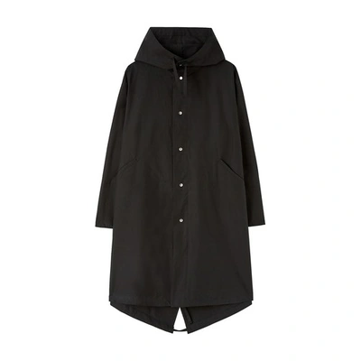 Jil Sander Logo Parka In Black