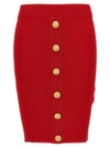 Balmain Knee-length Mini Skirt In Red