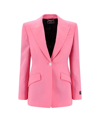 Versace Woman Blazer Woman Pink Blazers E Vests