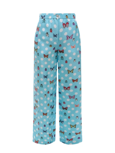 Versace Trouser In Blue