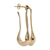 Lemaire Pale Gold Short Drop Earrings In Gold