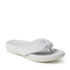 Dearfoams Women's Low Foam Thong Sandal In Silver