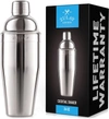 ZULAY KITCHEN COCKTAIL SHAKER WITH BUILT-IN STRAINER FOR BARTENDING & HOMEBARS (24OZ)