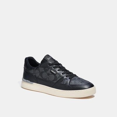 Coach Outlet Clip Court Sneaker In Black ModeSens