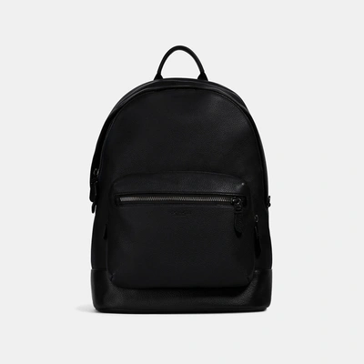 Coach Outlet West Backpack In Black