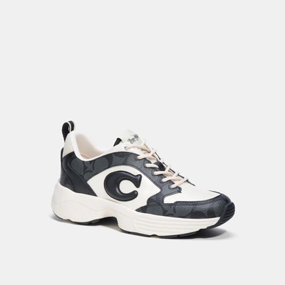 Coach Outlet C275 Tech Runner In Signature Canvas In Grey