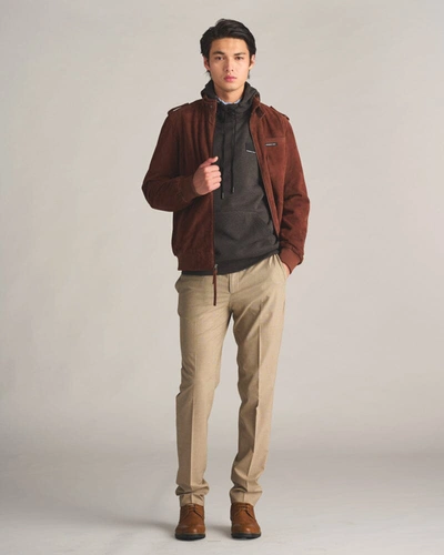 Members Only Men's Soft Suede Iconic Jacket In Whiskey