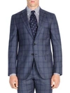 ISAIA Windowpane Wool Suit