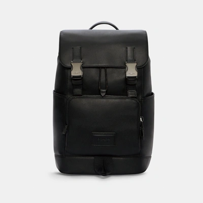 Coach Outlet Track Backpack In Black