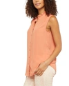 Nydj Ruffle Neck Blouse In Pink