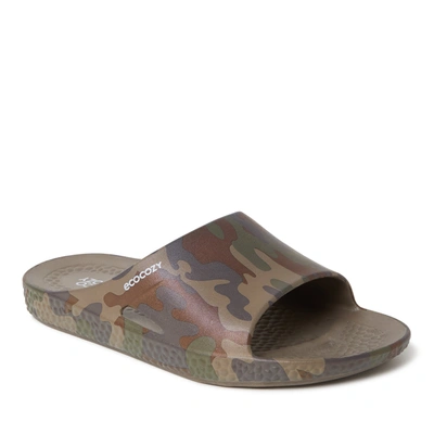 Dearfoams Ecocozy Men's Sustainable Comfort Slide Sandal In Multi