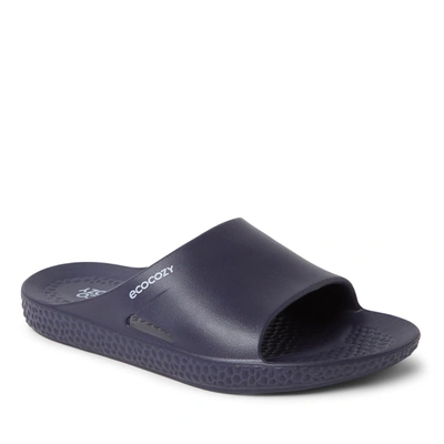 Dearfoams Ecocozy Women's Sustainable Comfort Slide Sandal In Blue