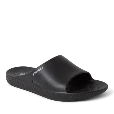 Dearfoams Ecocozy Women's Sustainable Comfort Slide Sandal In Black