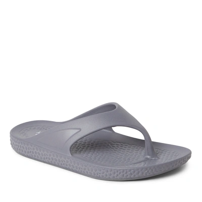 Dearfoams Ecocozy Men's Sustainable Comfort Thong In Grey