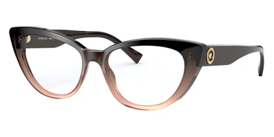 Versace Demo Cat Eye Ladies Eyeglasses Ve3286 5332 54 In Brown
