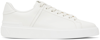 BALMAIN WHITE B-COURT SNEAKERS