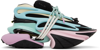 Balmain Unicorn Logo Low Upper Board Shoes In Eah Noir/multico