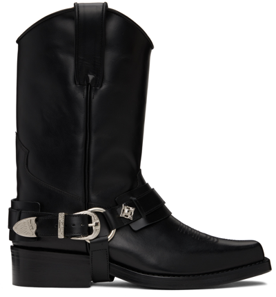 Toga Virilis Ssense Exclusive Black Embroidered Boots