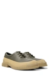 Camper Pix Two-tone Lace-up Shoes In Olive