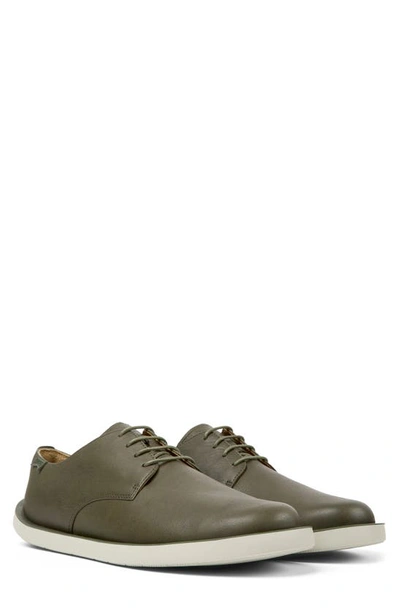 Camper Lace-up Shoes Wagon In Dark Green