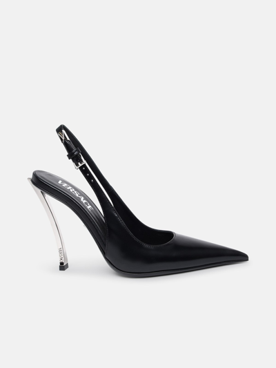 Versace Slingback In Black