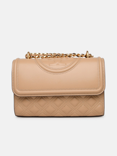 Tory Burch Tracolla Fleming Piccola In Beige