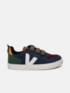 Veja V-10 Sneakers In Blue Suede In Blue