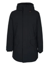 Save The Duck Mens Black Arctic Wilson Hooded Parka In Black