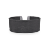 Alor Black Cable Cuff Essentials 12-row Cuff In Black