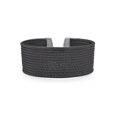 Alor Black Cable Cuff Essentials 12-row Cuff