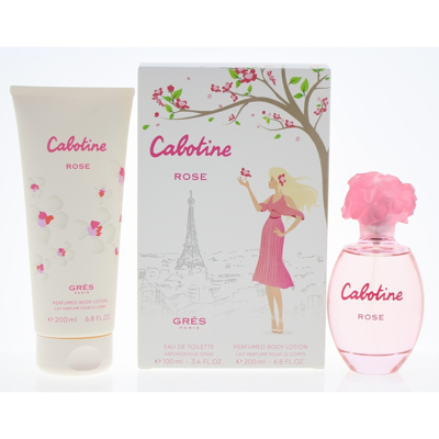 Gres Ladies Cabotine Rose Gift Set Fragrances 7640111491682 In Cherry / Green / Rose