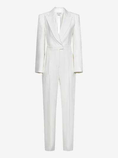 Alexander Mcqueen Jumpsuit In White