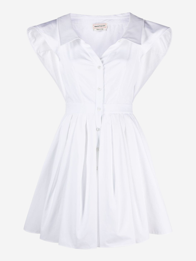 Alexander Mcqueen Day Dress In White