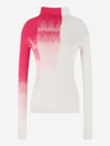 Giorgio Armani Rib-knit Turtleneck Sweater In Pink