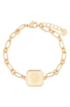 Brook & York Quincy Monogram Bracelet In Gold
