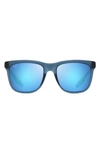 Maui Jim Pehu 55mm Polarizedplus2® Square Sunglasses In Matte Navy