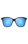 Maui Jim Liquid Sunshine 58mm Polarizedplus2® Square Sunglasses In Translucent Navy