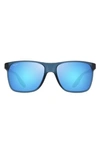 Maui Jim Pailolo Blue Hawaii Rectangular Men's Sunglasses B603-03 59 In Matte Navy