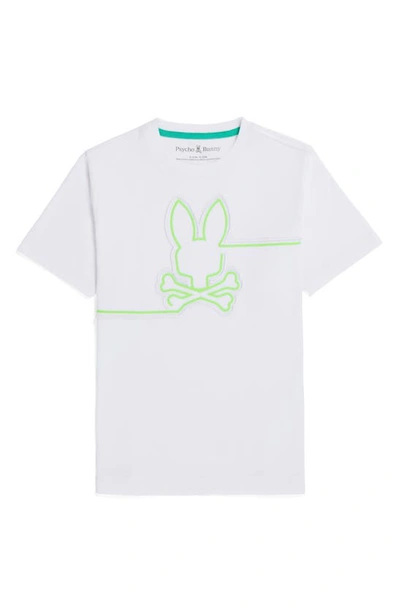 Psycho Bunny Boys' Chester Embroidered Graphic Tee - Little Kid, Big Kid In White