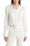 Kobi Halperin Larissa Stretch Silk Blouse In Ivory