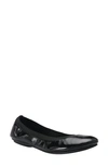 Bandolino Edition Womens Stretch Round Toe Ballet Flats In Black 001