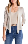 Nic + Zoe 4-way Convertible Cardigan In Sandshell