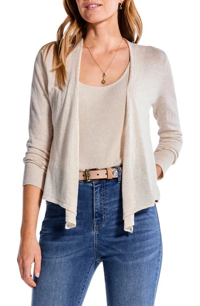 Nic + Zoe 4-way Convertible Cardigan In Sandshell