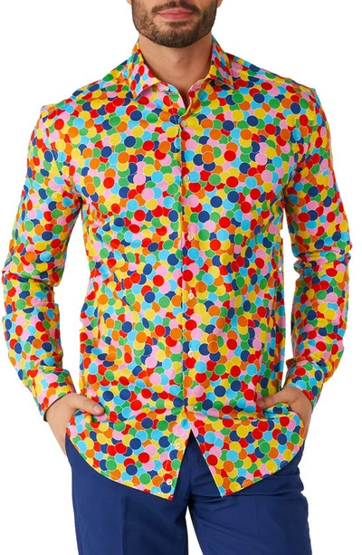 Opposuits Confetteroni Stretch Button-up Shirt In Miscellane