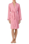 Lauren Ralph Lauren Quilted Collar Robe In Rose