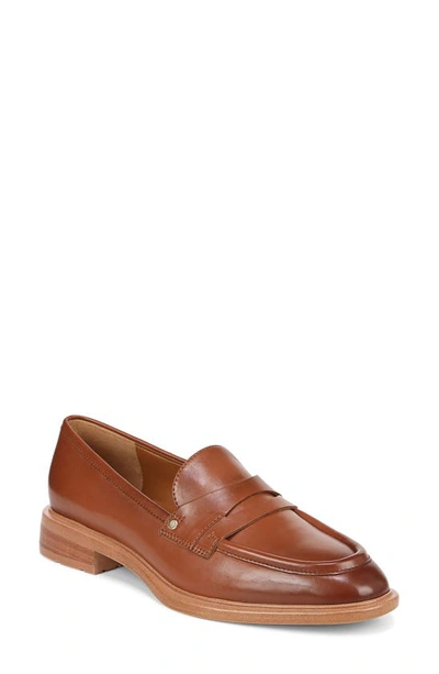 Franco Sarto Edith Penny Loafer In Tobacco Brown Leather