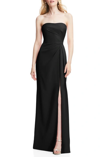 AFTER SIX STRAPLESS CREPE TRUMPET GOWN