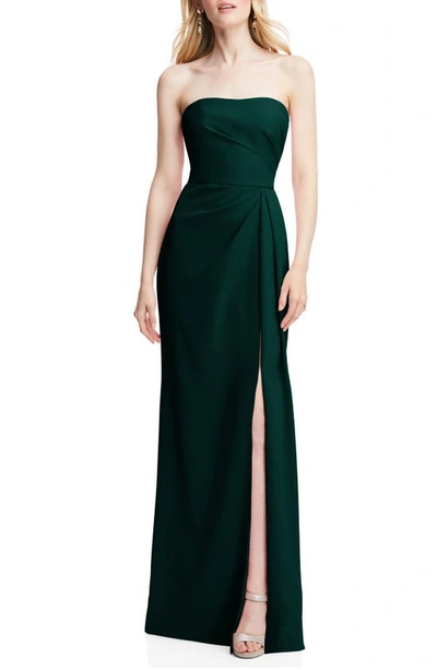 AFTER SIX STRAPLESS CREPE TRUMPET GOWN