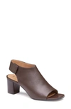 Johnston & Murphy Evelyn Open Toe Sandal Bootie In Brown Glove